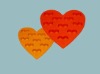 Lovely colorful heart shape silicone ice cube tray