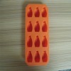Wholesale orange color fashion silicone ice cube bucket