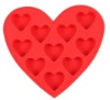 Wholesale Heart shaped silicon ice cube tray