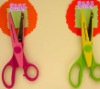 Rubber handle kitchen scissors