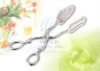 silver ware food scissor tong