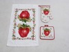 Wholesale high quality 100% cotton printing kitchen set