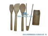 5pcs bamboo tableware