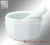 Porcelain Octagonal Mortar and Pestle