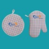 oven mitt and potholder/cotton potholder/microwave oven glove