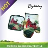 cotton oven mitt and pot holder