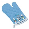 100%cotton oven mitt and pothold (G-010)
