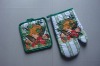 Wholesale Kitchen printing cotton oven glove