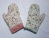 Wholesale 100%cotton fabric printed oven mitt