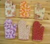 Wholesale 100%cotton fabric printed oven mitt
