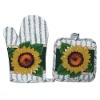 Wholesale new design oven mitt with pot holders