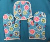 Wholesale cotton oven mitten set