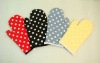 Wholesale 100%cotton fabric printed oven mitt