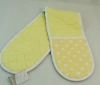 Wholesale 100%cotton fabric printed oven mitt