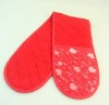 Wholesale 100%cotton fabric printed oven mitt