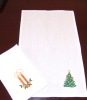 100% cotton embroidery kitchen tea towel