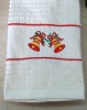 Wholesale 100%cotton embroidered and jacquard tea towel