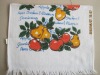 Wholesale 100% cotton low price velvet printing tea towel