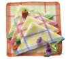 Wholesale 100% cotton durability printed stripe tea towel