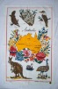 Wholesale souvenir 100%cotton printed tea towel