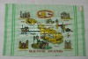 Wholesale 45*69cm*74g 100% cotton printed tea towel