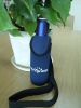 Wholesale neoprene drink cooler with a neck strap and bottle opener