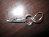 metal key shape bottle opener with key chain