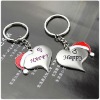 'Hsppy Christmas' lover key chain/ring