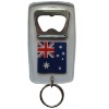 Plastic key chain bottle opener