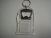 Wholesale acrylic keyring beer bottle opener for promotion