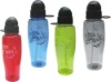 Wholesale drinking bottle with straw