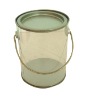 Wholesale round tin ice bucket with handle