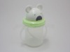 Wholesale baby plastic training sippy cup with animal head and straw