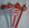Wholesale artistic drinking straw with strawberry