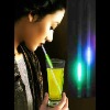 Wholesale latest fashion flashing glow straw for party