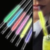 CE approved glow flashing barware straw sticks sucker