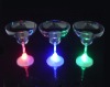 Wholesale color change LED flashing plastic champagne glass