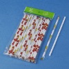 Wholesale printed film wrapped plastic drinking straw