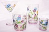 Wholesale Handpainted wine glass set