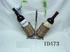Wholesale Wire rattan wine storage rack&stand