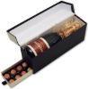 Wholesale Wine box with hinged lid and chocolate drawer