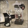 Wholesale Wedding Favor--Vineyard Collection Heart Themed Wine Stoppers
