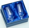 Wholesale Rigid board black wine box with foam inlay