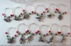 Wholesale glass wine charm
