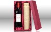 Wholesale Luxury red wine box with foam tray for packing wine