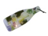 bottle shape tempered glass cheese board