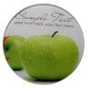 Wholesale Dia 20cm round shape PP paper tempered glass cheese board