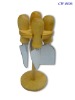 Cheese Knife Set With Wooden Hanger
