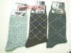 Man's jacquard cotton sock
