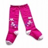 fashion cotton girl kneehigh socks with bow tie